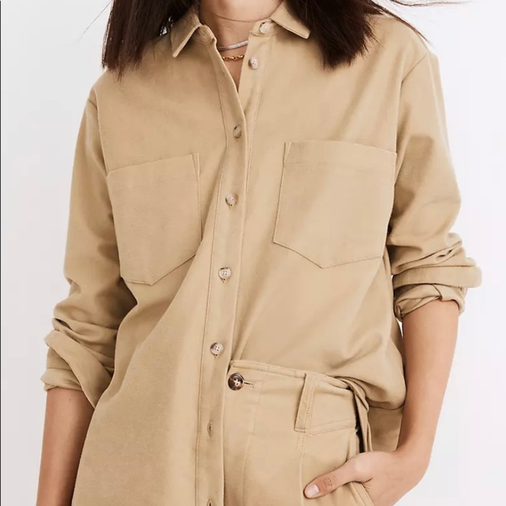 NWT Madewell moleskin sunday shirt. Such a cute throwback. Size small!